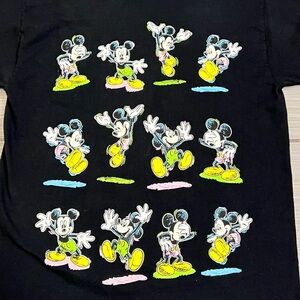 Rare Vintage 90s Mickey Mouse Unlimited Black Single Stitch T-Shirt Disney